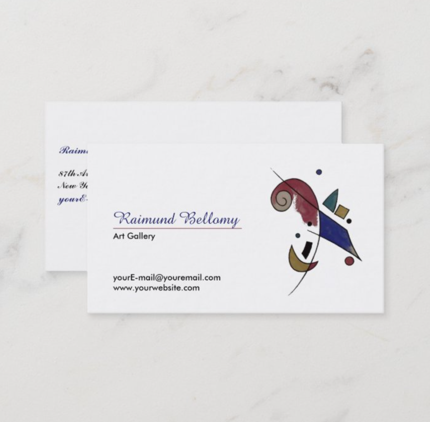 Abstract Art Business Card Top Business Cards   Abstract Art Business Card 1 